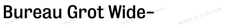 Bureau Grot Wide字体转换